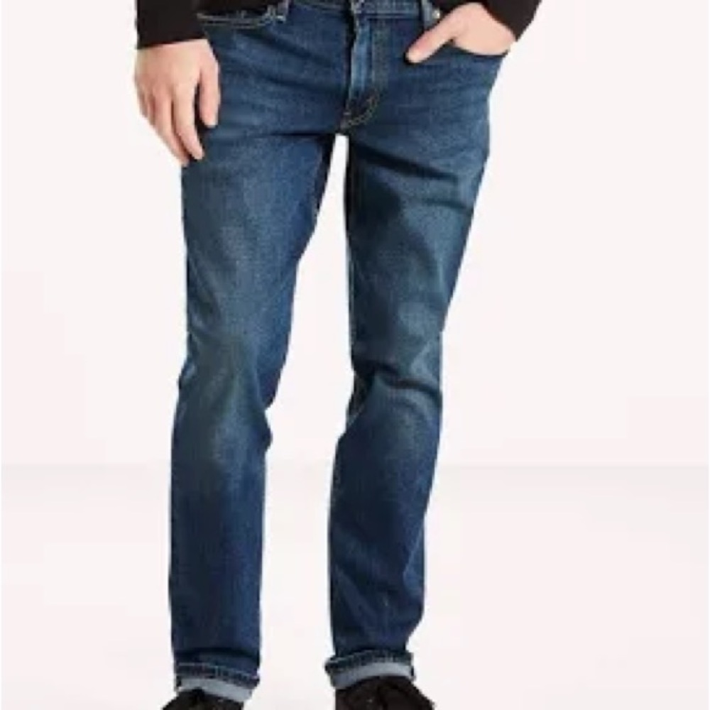 Levi 511 Mens Dark Wash Slim Fit Jens. Size 36X34